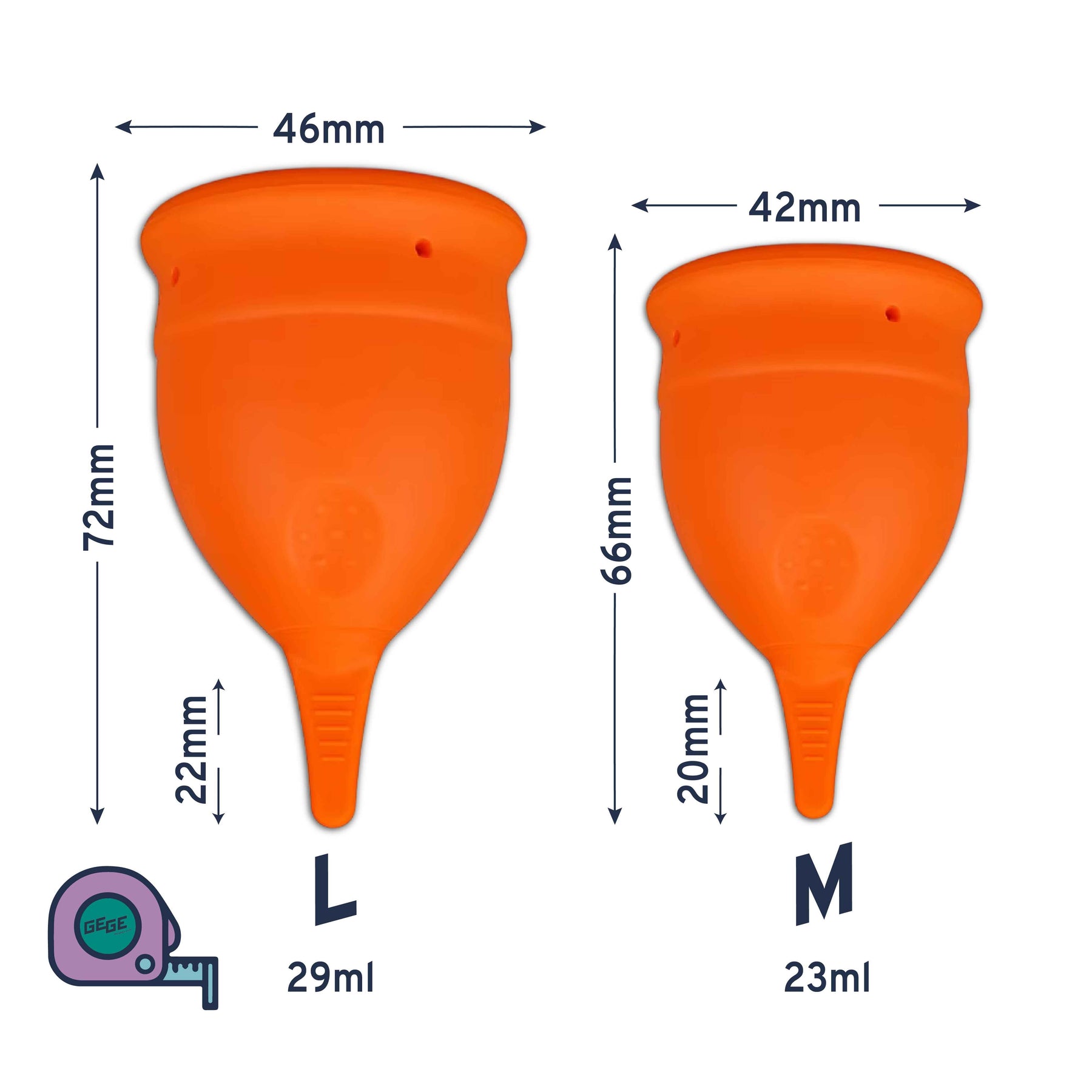 CupCare Case 2in1+Genius Eco Comfort Menstrual Cup